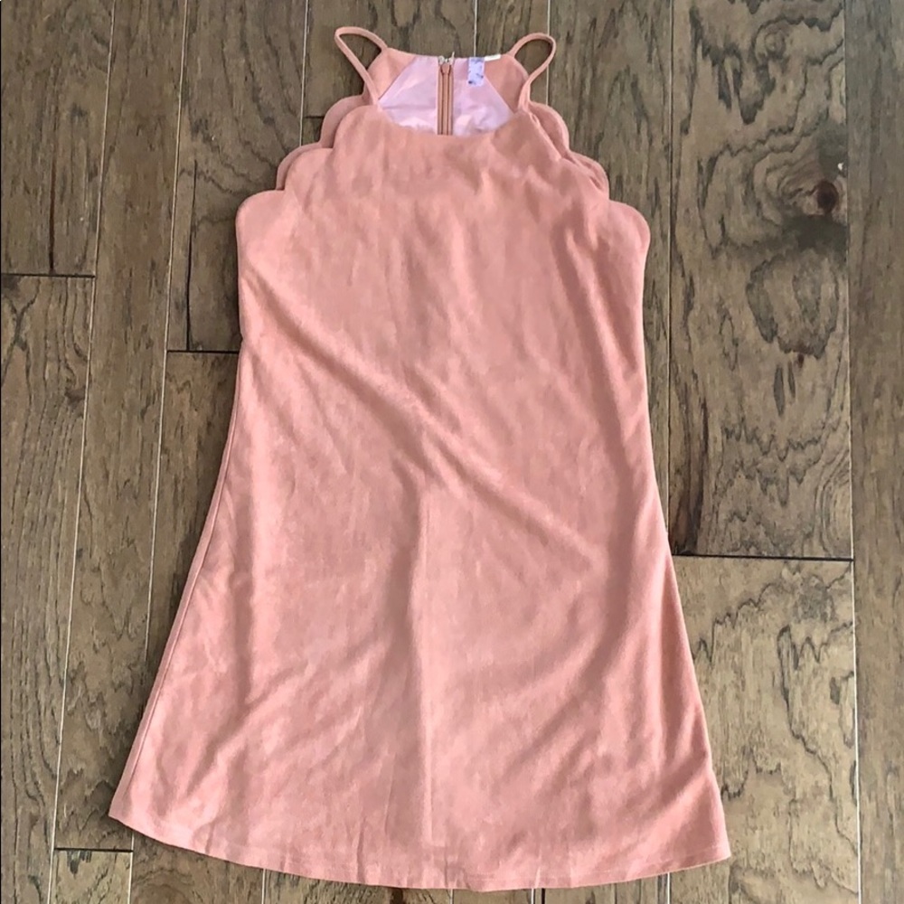Francesca’s Pink Suede Dress